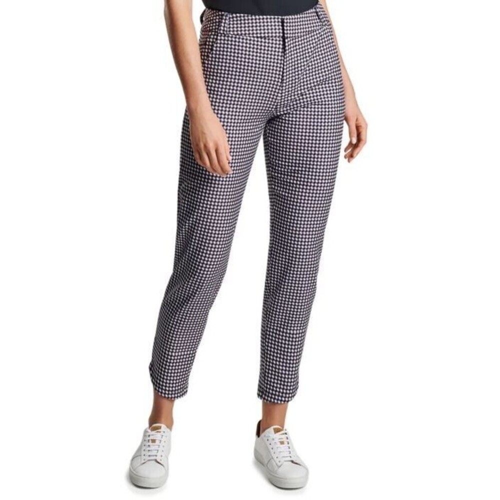 Peter Millar Women's Surge Gingham Performance Ankle Golf Pants Size 4 NWT